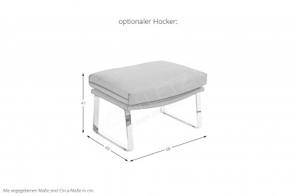 Shabby von Conform - Ledersessel black