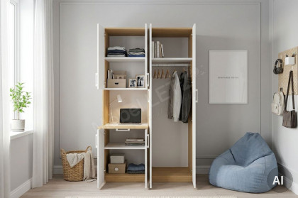 MULTIFLEX von Schlüter Möbelfabrik - Kleiderschrank mit Schreibklappe NEXT