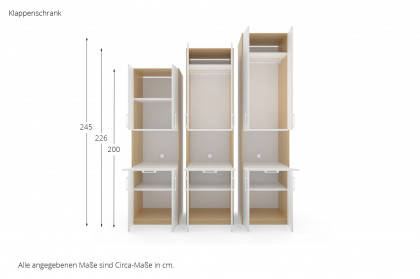 MULTIFLEX von Schlüter Möbelfabrik - Kleiderschrank mit Schreibklappe NEXT