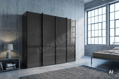 Studio Wardrobe 003 von JOOP! - Schrank lava - JOOP! Glas mit Beleuchtung