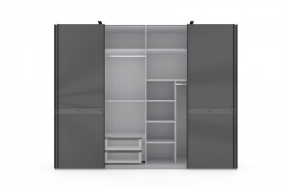 Studio Wardrobe 003 von JOOP! - Schrank lava - JOOP! Glas mit Beleuchtung