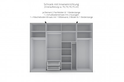 Studio Wardrobe 003 von JOOP! - Schrank lava - JOOP! Glas mit Beleuchtung