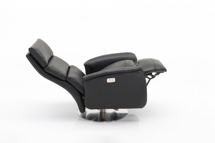 4570 von Hjort Knudsen - Ledersessel black