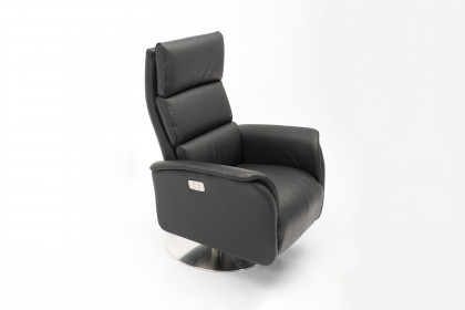 4570 von Hjort Knudsen - Ledersessel black