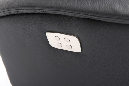 4570 von Hjort Knudsen - Ledersessel black