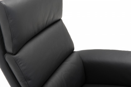4570 von Hjort Knudsen - Ledersessel black