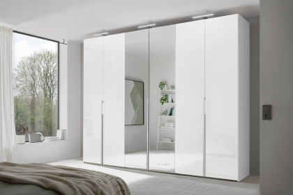 Sinfonie Plus Nova von Staud - Kleiderschrank in Alpinweiß mit Spiegeltür