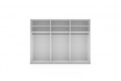 Sinfonie Plus Nova von Staud - Drehtürenkleiderschrank Alpinweißglas mit Spiegeltür