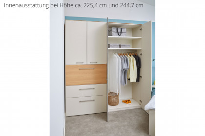 MULTIFLEX von Schlüter Möbelfabrik - Kleiderschrank NEXT mit integriertem Schreibtisch