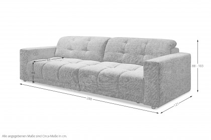 Nala-LE26 von ED-Lifestyle - Sofa cashmere