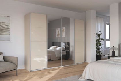 Syncrono von Rauch Orange - Schrank mit Schwebetüren champagner