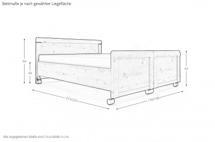 Evelyn-F von Rauch Orange - Twin-Bett 180x200 cm Asteiche