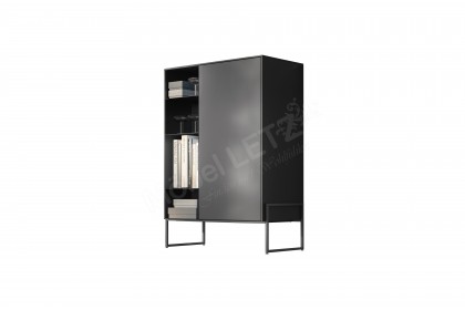 Vitae von éNATIVA by Munari - Highboard in Lack mit Metallabsetzungen