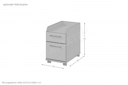 105-flow by rb von Röhr-Bush - Schreibtisch mit Y-Gestell