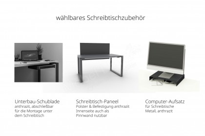 105-flow by rb von Röhr-Bush - Homeoffice-Tisch in Weiß