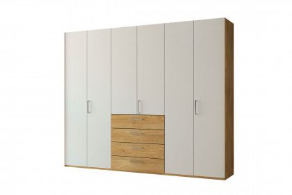 CD Studioline von Disselkamp - Kleiderschrank weiß/ Wildeiche
