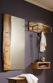 Woodline von SKALIK - Garderobe aus Eiche, 3-teilig