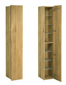 Woodline von SKALIK - Garderobe aus Eiche mit Spiegel