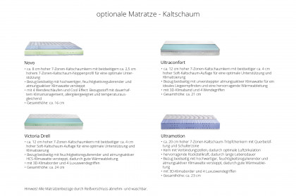 Function von Hasena - Massivholzbett Spazio 160 Buche weiß