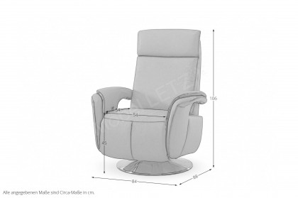 PN-RS14008 von Polinova - Relaxsessel rot