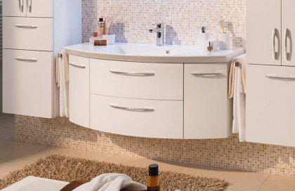 Cassca von Pelipal - Badezimmer Hochglanz weiß/ weiß Glanz