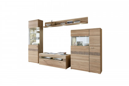 Miro-living von IDEAL Möbel - Wohnwand 09 Eiche bianco