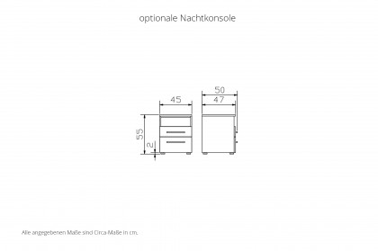 Edition pronto von Hasena - Boxspringbett Fleur white