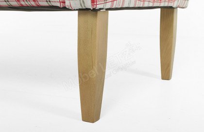 Tavola von Wohnglücklich - Tischsofa 2-sitzig rot-grün