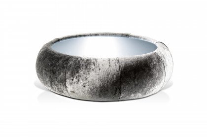 Cloud 7 von Bretz - Couchtisch Silber mit Spiegelplatte