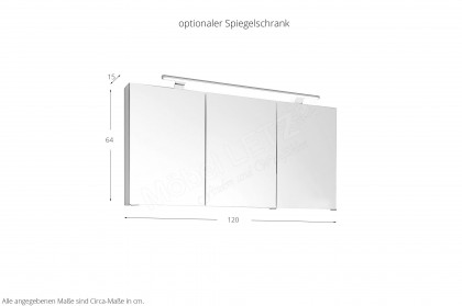 Vuelta-Care von puris - Badezimmer in Weiß Hochglanz