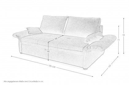 Luca von Job - Schlafsofa 160 anthrazit