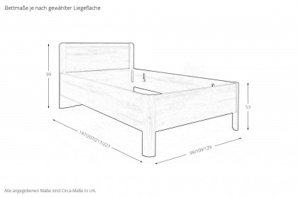 Mainau von Wiemann - Schlafzimmer seniorengerecht Polar-Lärche