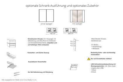 Mainau von Wiemann - Schlafzimmer 3-teiliges Set