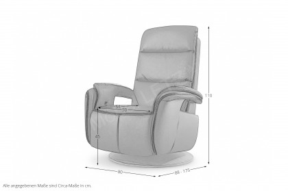 PN-RS15013 von Polinova - Relaxsessel schoko