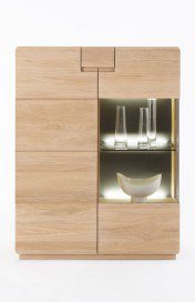 Decker Highboard Delgado 117 Eiche, bianco geölt | Möbel Letz - Ihr