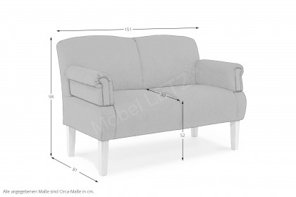 Paisley von Sit & More - Küchensofa 2-sitzig bordeaux