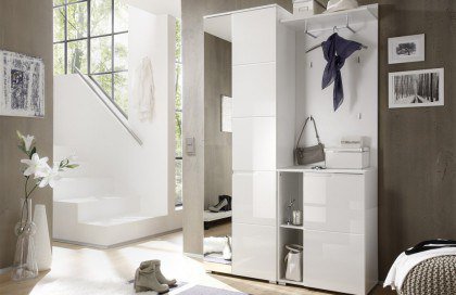 Spice von First Look - Garderobe in Weiß mit Spiegel