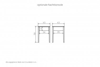 Edition pronto von Hasena - Boxspringbett Chalet in Anthrazit