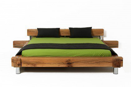 Balken-Bett von Sprenger Möbel - Holzbett Sumpfeiche