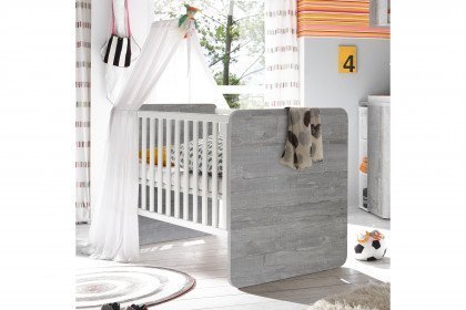 Frieda von Mäusbacher - Babyzimmer Vintage Wood grey - weiß matt