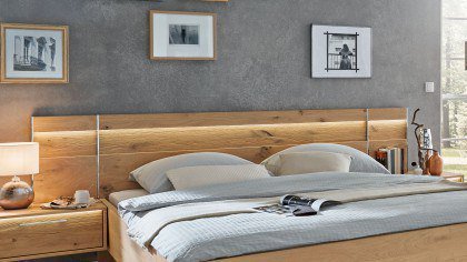 Cadiz von Disselkamp - Schlafzimmer Balkeneiche-Furnier - sand