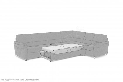 ZE-EM16033 von Zehdenick - Eckgarnitur mocca 2. Wahl