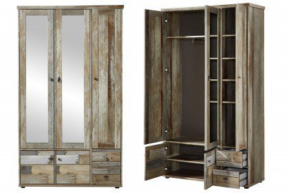 Bonanza von Innostyle - Garderobenschrank mit Spiegeltüren