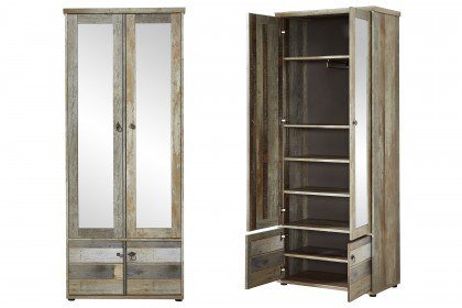 Bonanza von Innostyle - Garderobenschrank mit 2 Spiegeltüren