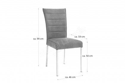 Stuhl 1811 von Niehoff Sitzmöbel - Vierfußstuhl braun