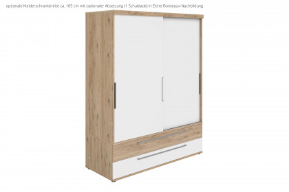 Fionn von Paidi - Jugendzimmer weiß - Eiche-Bordeaux-Nachbildung