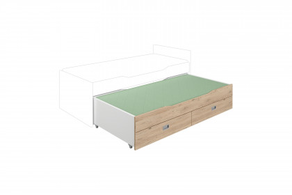 Fionn von Paidi - Jugendzimmer weiß - Eiche-Bordeaux-Nachbildung