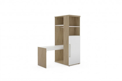 Fionn von Paidi - Jugendzimmer weiß - Eiche-Bordeaux-Nachbildung