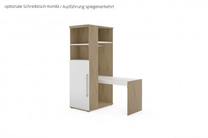 Fionn von Paidi - Jugendzimmer weiß - Eiche-Bordeaux-Nachbildung