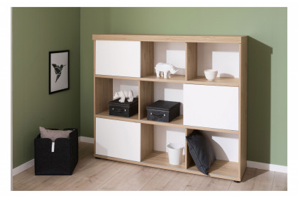 Fionn von Paidi - Jugendzimmer weiß - Eiche-Bordeaux-Nachbildung